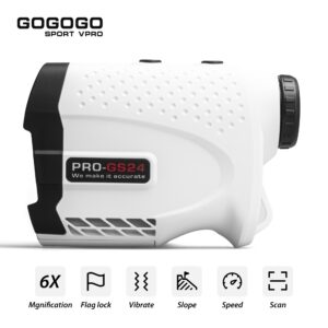 Gogogo Sport Vpro Laser Rangefinder Golf 600m Range Finder for Hunting 6X Telescope With Flag Lock Distance Measuring Scope GS24